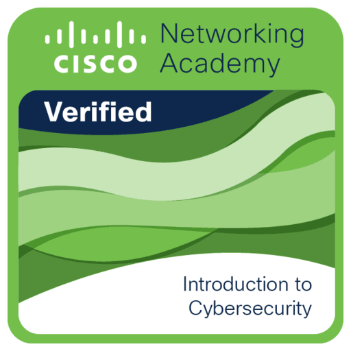 Cisco Networking Academy Introduction to Cybersecurity badge