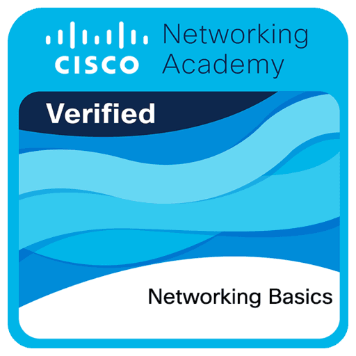 Cisco Networking Academy Networking Basics badge